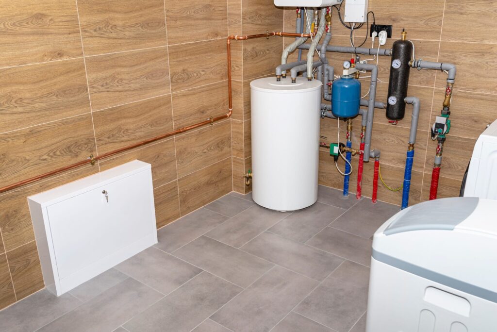 Residential water heater and plumbing system installed in Evans